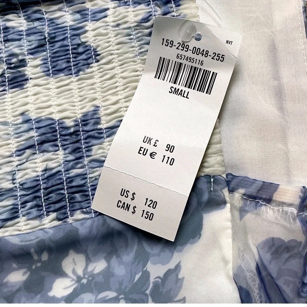 Abercrombie & Fitch Floral Maxi Dress‎ Blue Small New With Tags